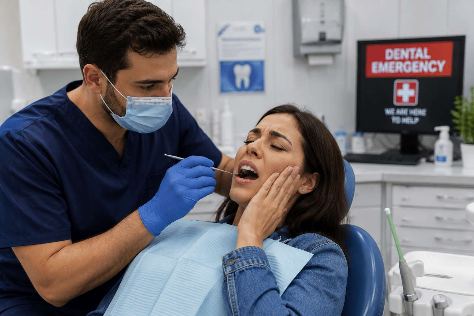 7 Dental emergency consultation in progress