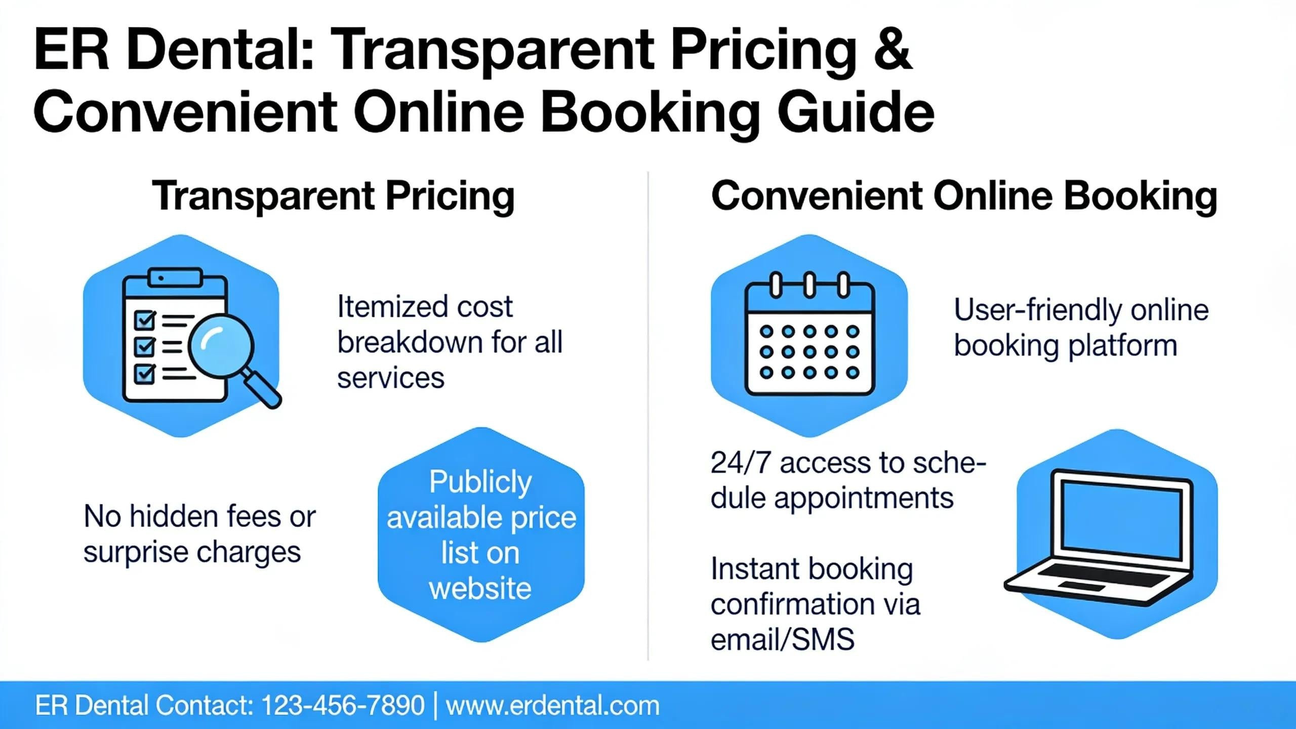 How Does ER Dental Ensure Transparent Pricing and Convenient Online Booking
