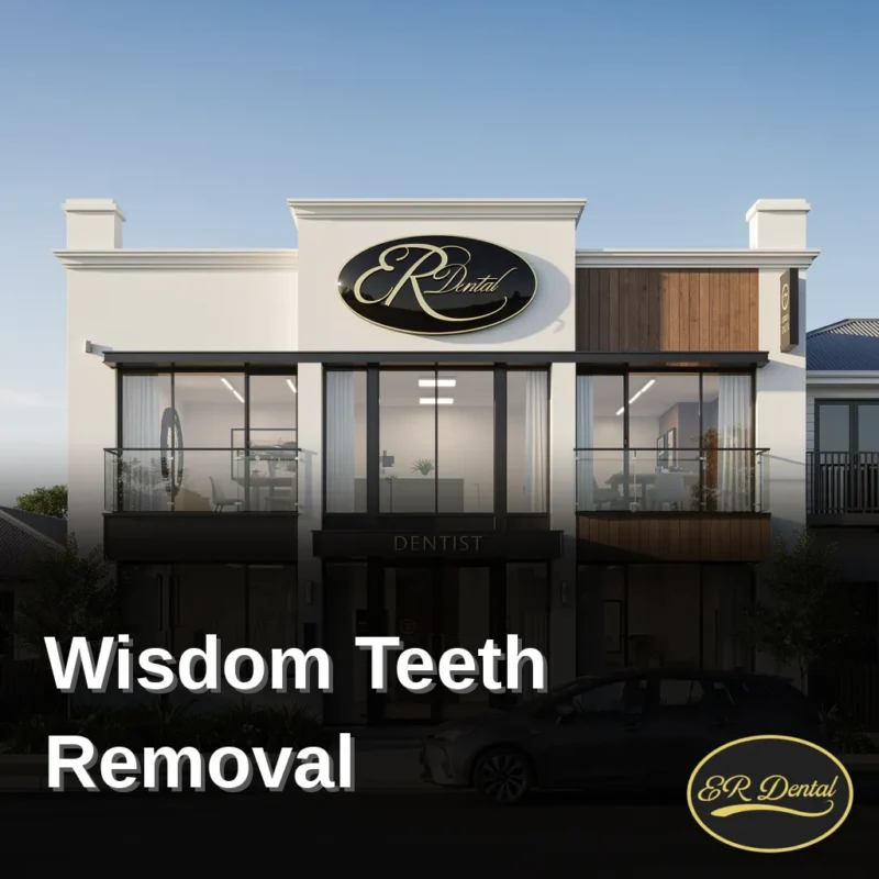 Dentist reassuring patient before wisdom teeth removal